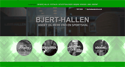 Desktop Screenshot of bjerthallen.dk